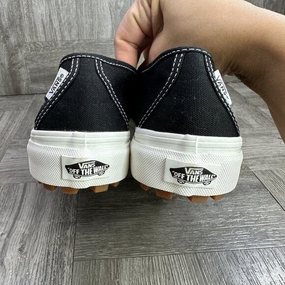 Vans Mary Jane Women's size 9 Black White Causal Shoes - Picture 6 of 8